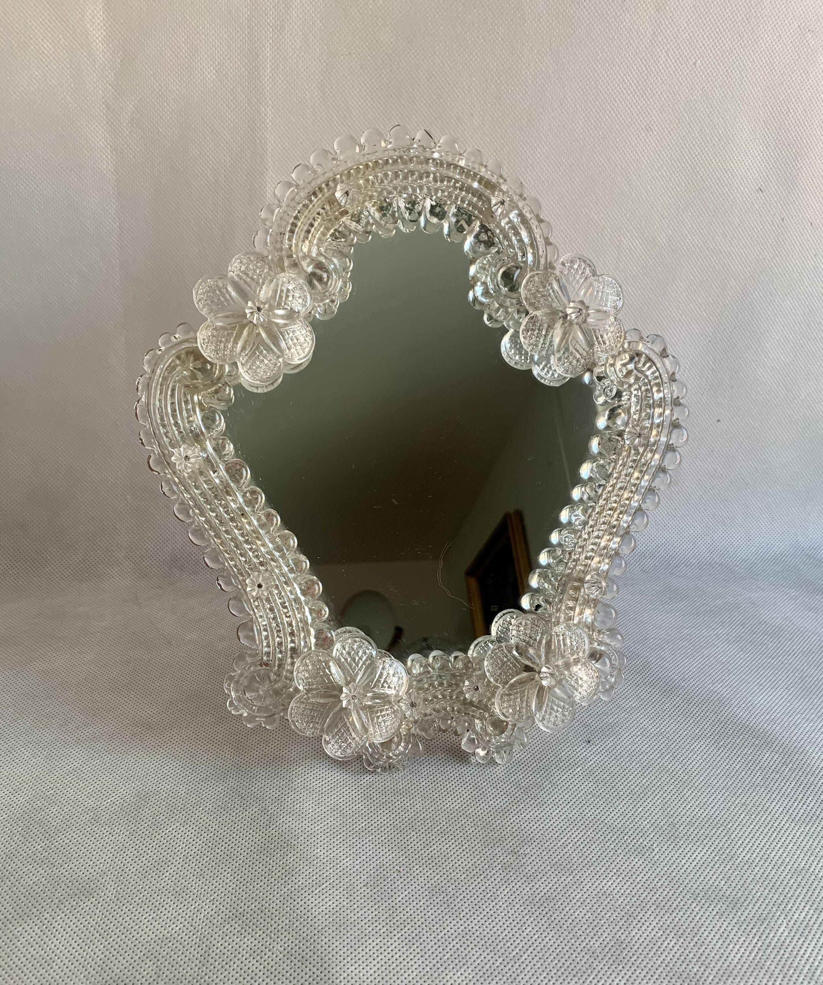 Venetian glass mirror