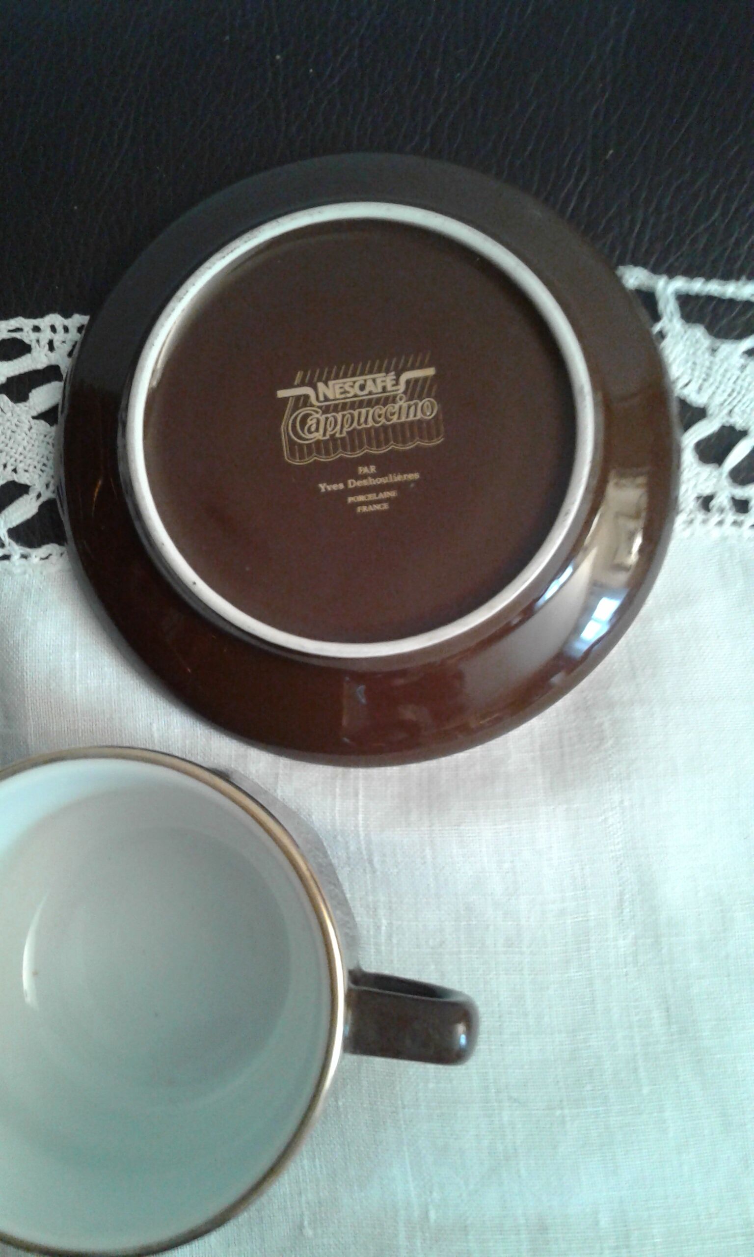 Six cups and saucers from Deshoulieres