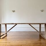 Farm table in solid old oak - Millau 250 by 100 cm