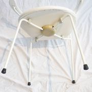 Chair Mod. 3207 Arne Jacobsen white leather