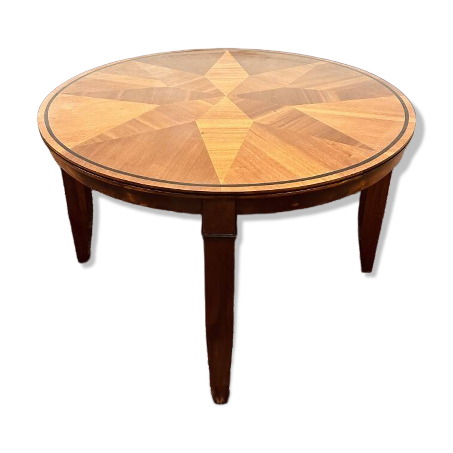 Round Art Deco Globe Wernicke Meeting Table