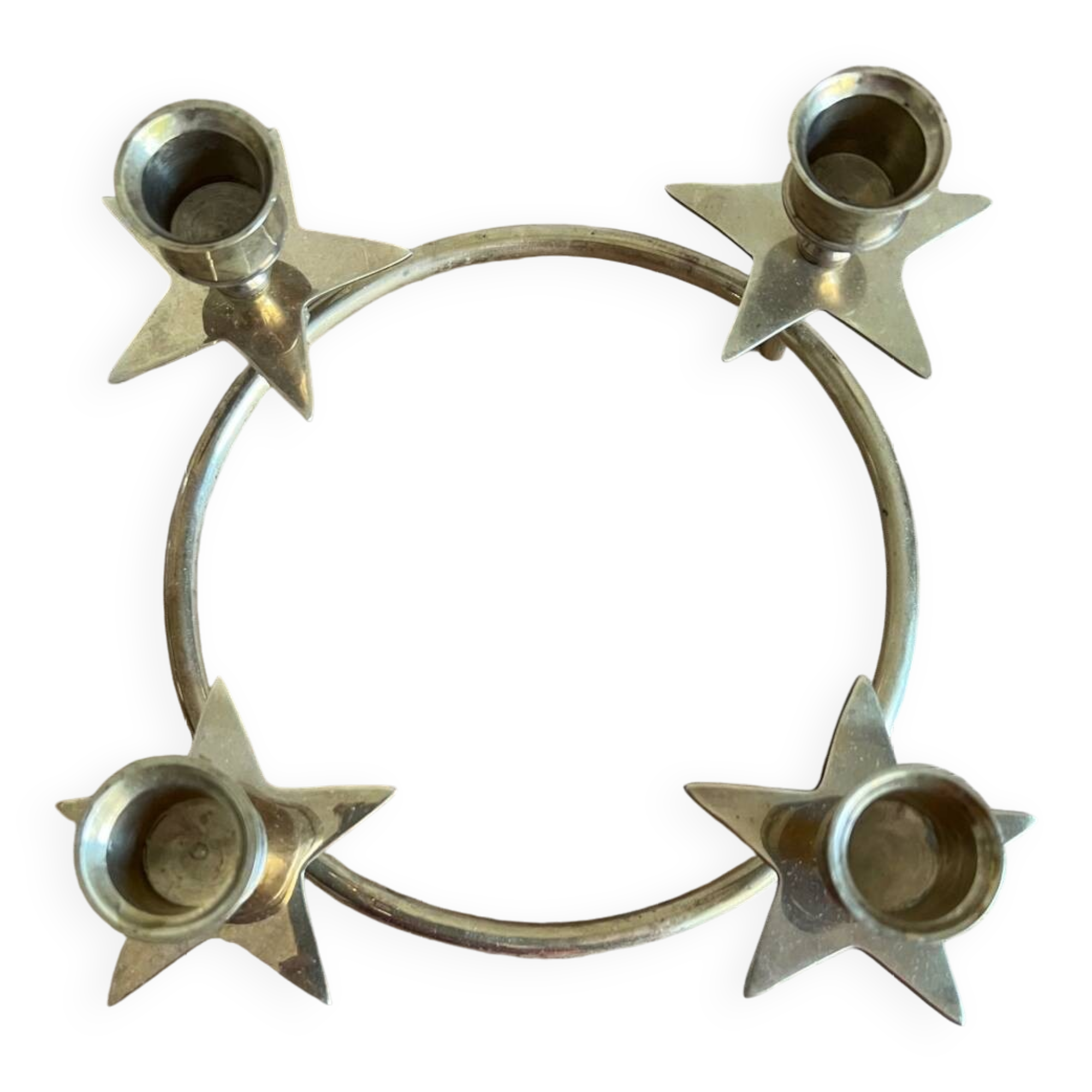 Vintage brass candle holder