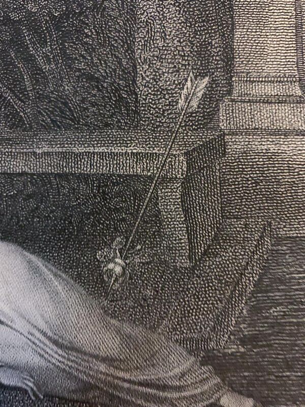 Alexandre Joseph Desenne,  Les 1ers amours d’Henri IV, gravure, XIXème s