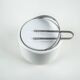 Stelton Ice Bucket in White with Steel Detail, Danish Design, 1970s