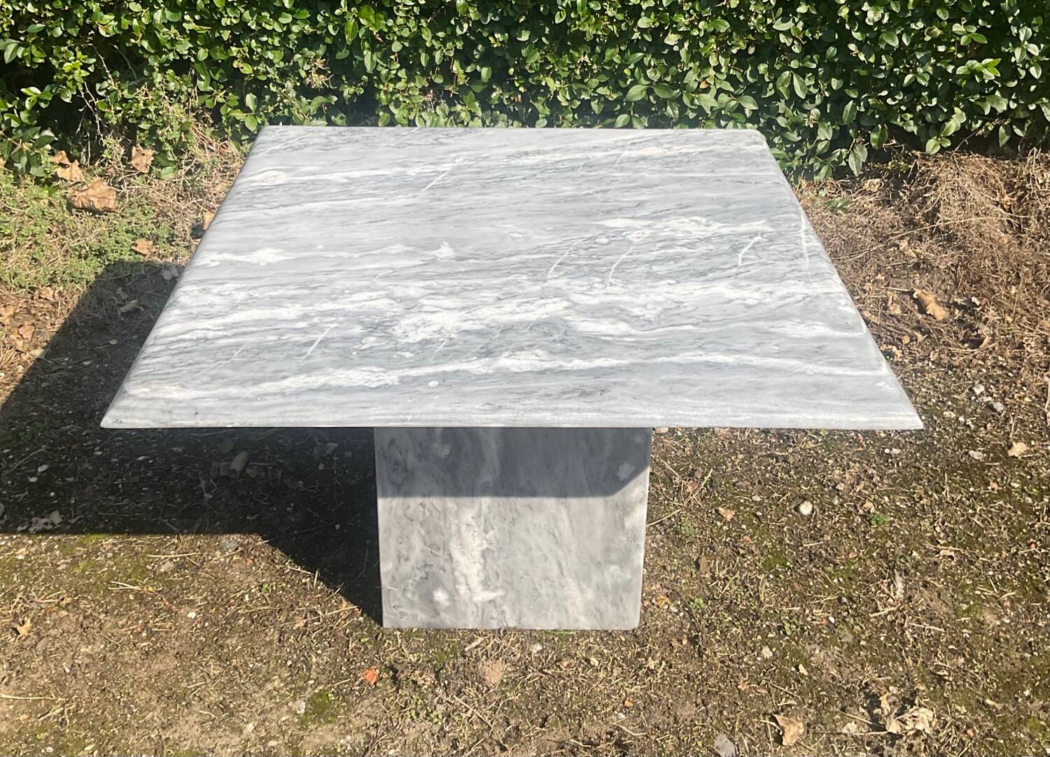 70s marble coffee table
