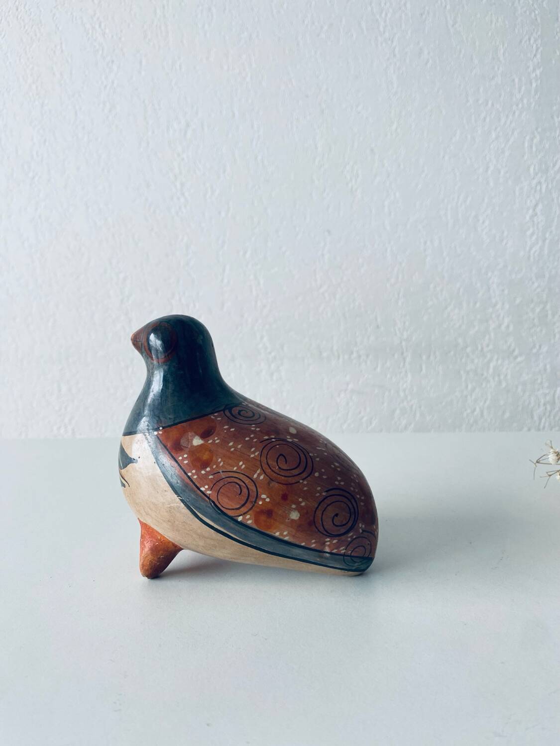 Mexican folk art bird signed V Silva