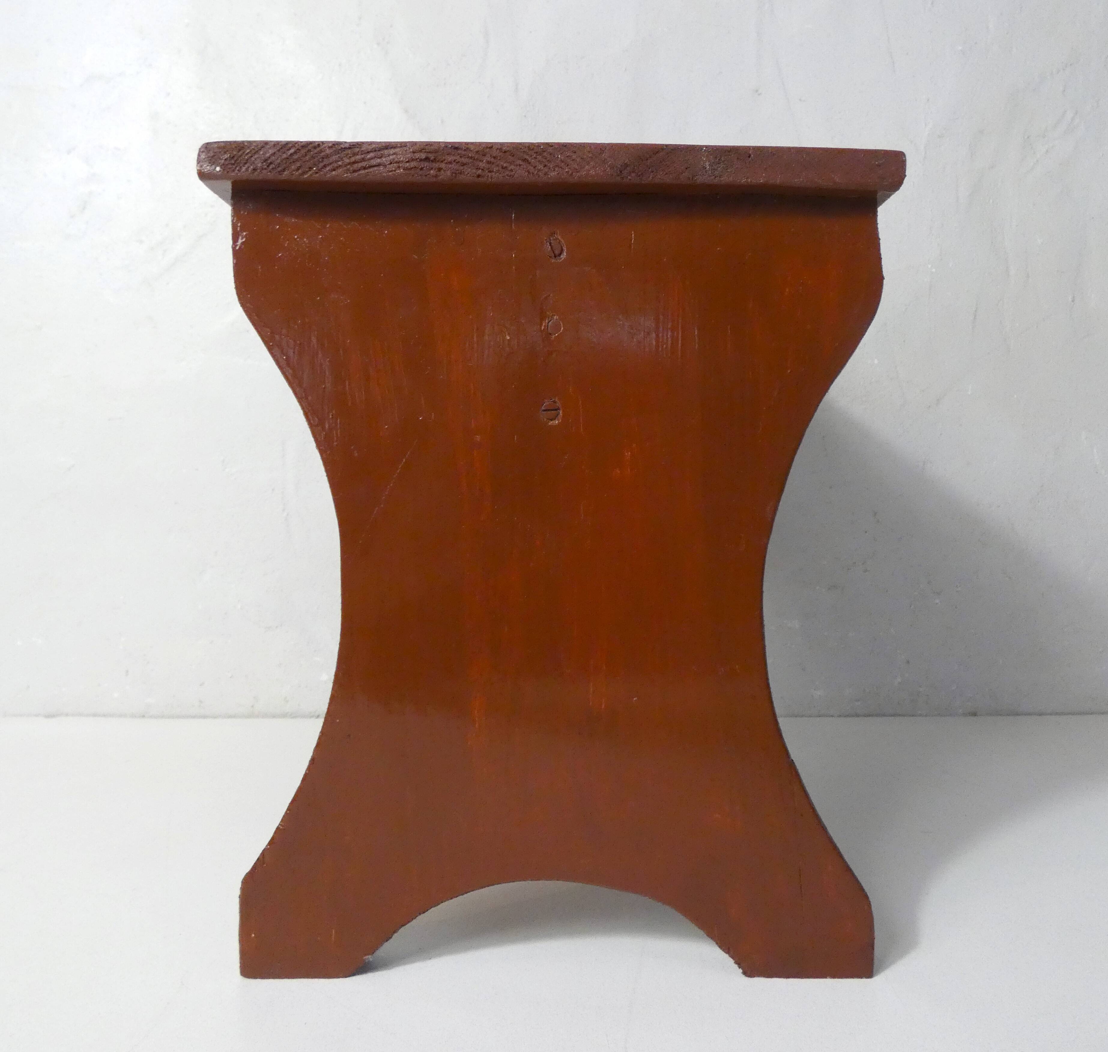 Small wooden step bench