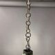 1960s Kaiser Leuchten Murano Frosted Glass and Chrome Ceiling Hanging Light