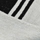 6x13 White & Black Hemp Carpet, 202x404Cm