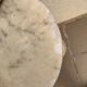 White marble pedestal table