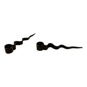 Paire de bougeoirs « - 1970s