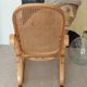 Vintage Curved Wood and Cane Rocking Chair - Thonet Style No. 1