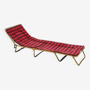 Chaise longue pliante / Transat vintage Lafuma