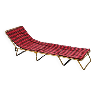 Lafuma vintage folding lounge chair / deckchair