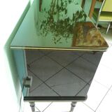 Meuble bar lumineux, corpus en bois laqué 1960/1970