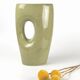 Vintage celadon enamel ceramic vase