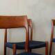 Danish Modern Teak Dining Chairs Model 77 Niels Otto Møller 1960s, Set of 6