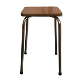 70s brown formica stool