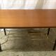 Modernist wood and metal coffee table - 1960s