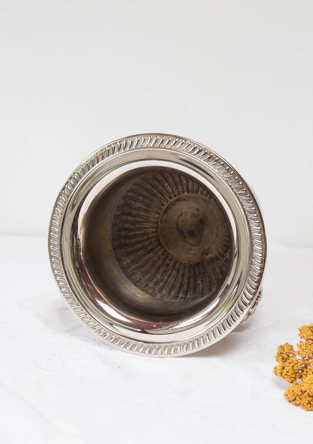 Louis XVI style silver-plated champagne bucket