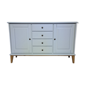 Buffet bas scandinave blanc