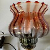 Brass foot tulip lamp