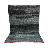Tapis noir au abraches 202x266cm