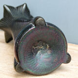 Iridescent glass vase