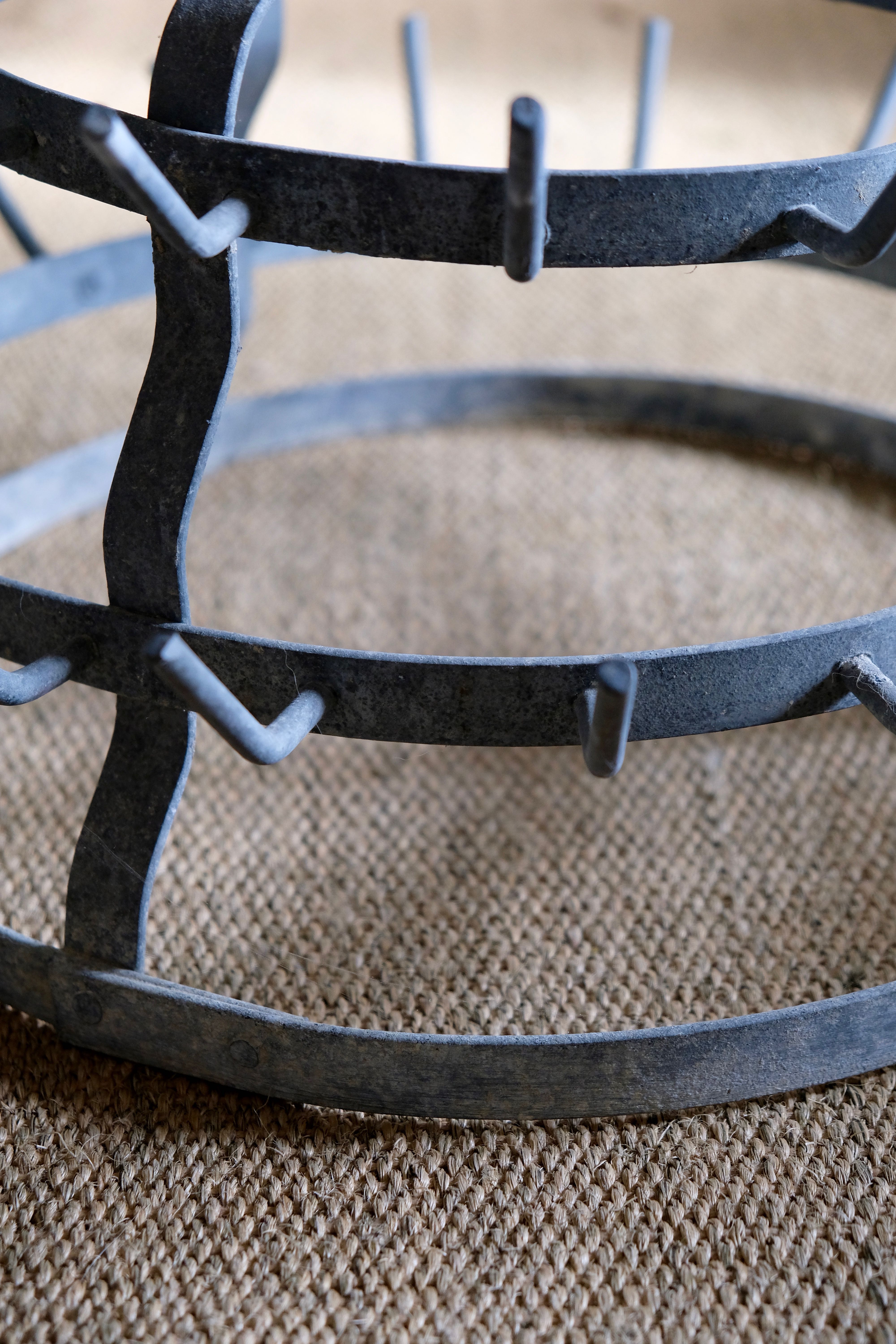 Old zinc bottle drainer