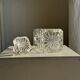 Crystal whisky decanter with diamond point pattern H23