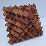 3D design wooden bookends