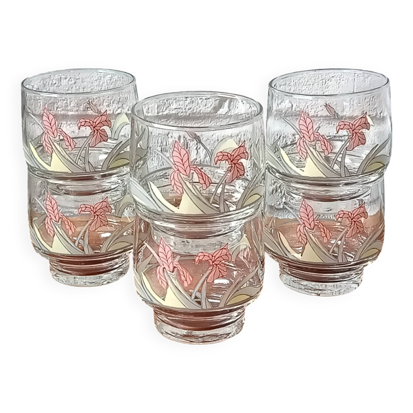 Verres à eau Luminarc France Diana vintage