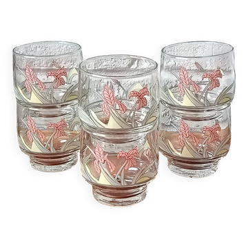 Luminarc France Diana vintage water glasses
