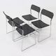Set of 4 "Sultana" stacking dining chairs by Arrben Italy, 1980s