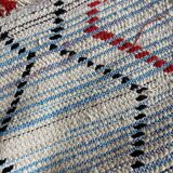 Vintage Moroccan Berber rug – 75x165 cm – Red & black