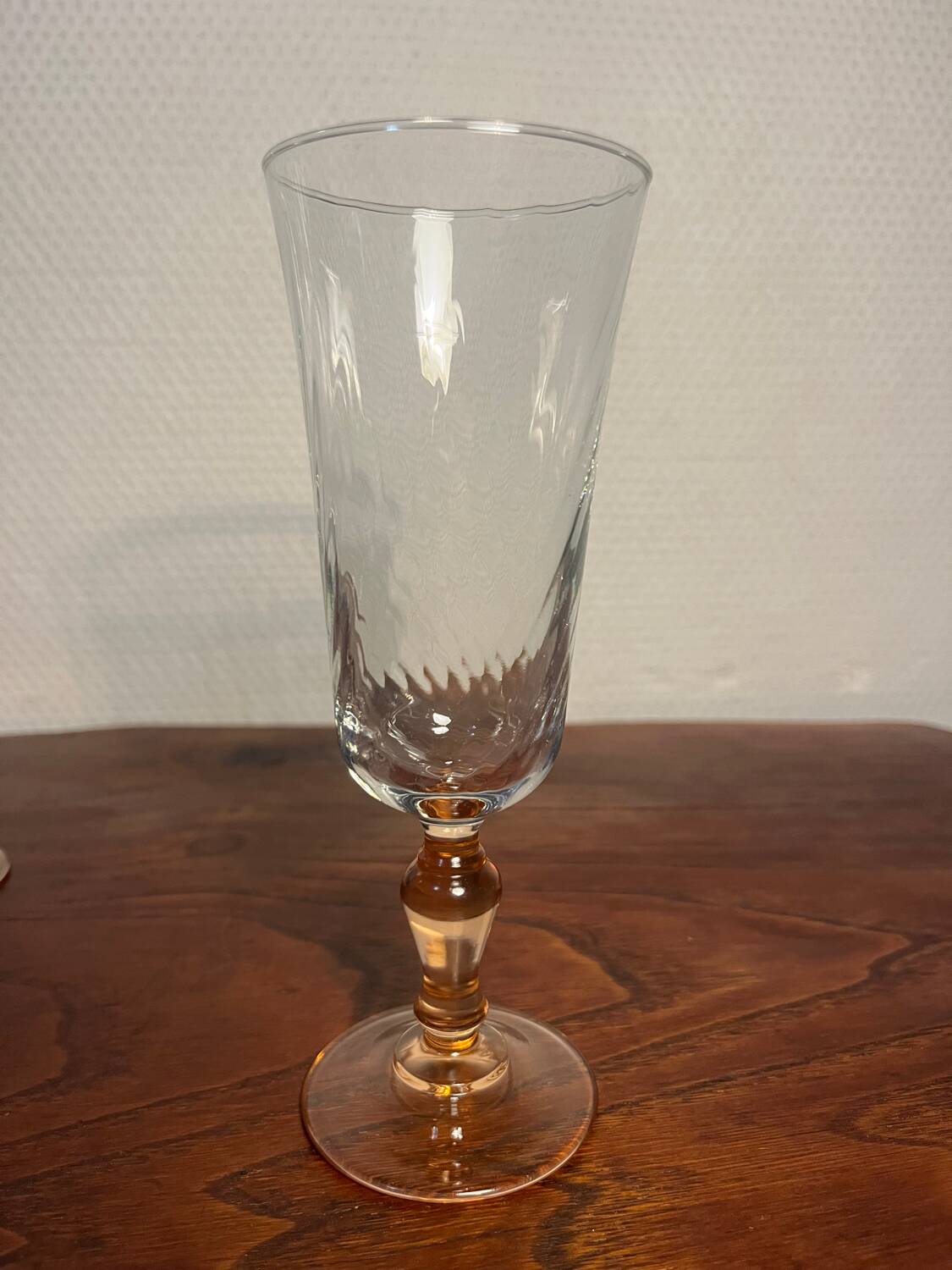 Champagne flute glass and Rosaline