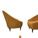 Italian 1936 pair of armchairs attributed to Gio’ Ponti “ Triennale “