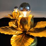 Pair of golden leaf appliques