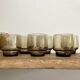 6 verres Luminarc vintage en verre fumé