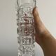 Crystal vase - Cristal d’Arques - geometric design