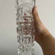 Crystal vase - Cristal d’Arques - geometric design