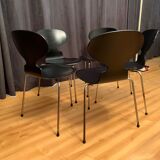 A set of five chairs Early model 3100 by Arne Jacobsen, Fritz Hansen, Denmark, 1963
