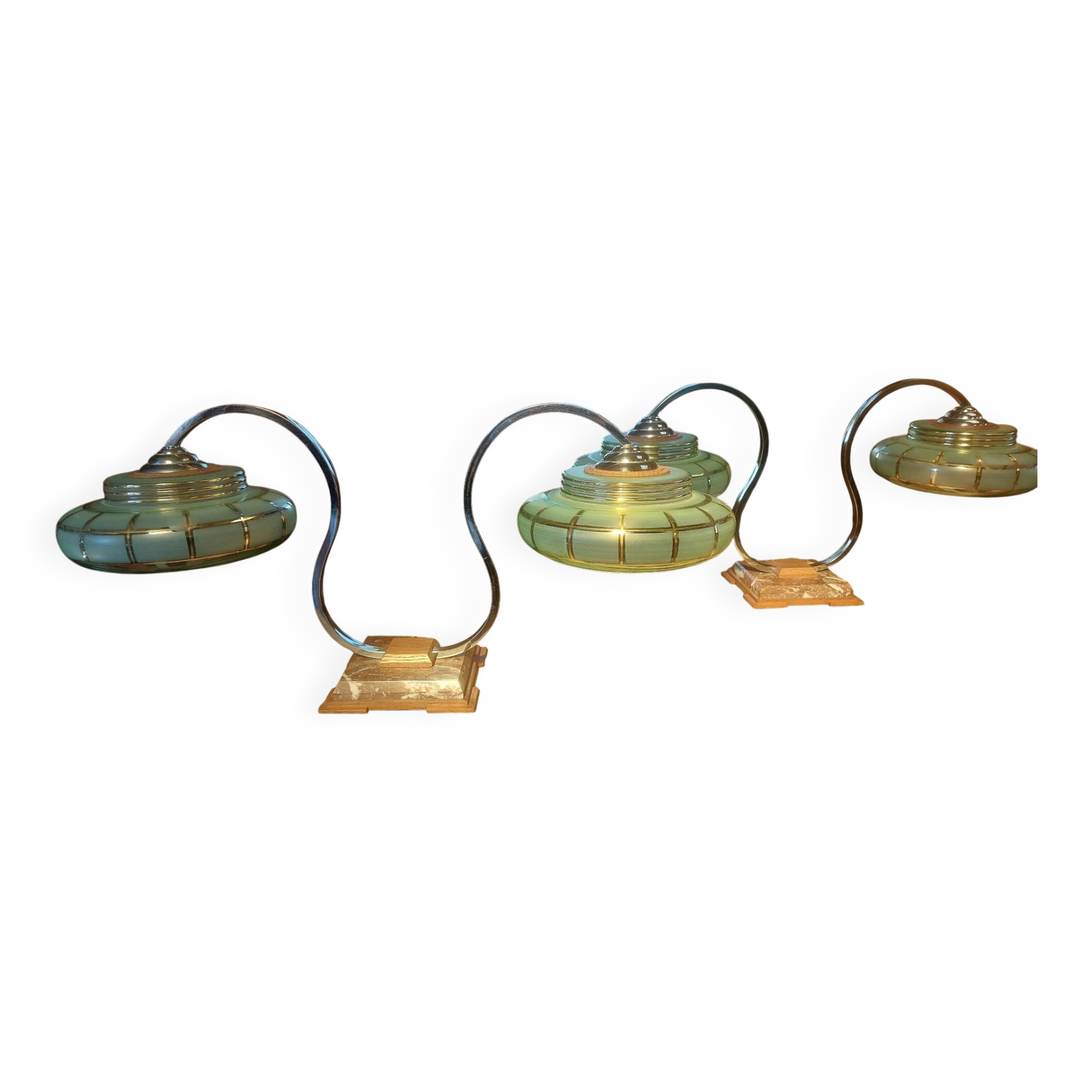 Paire de lampe style Art deco