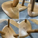 Duo of Tripods, 50s in oak