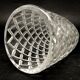 Modernist vase, transparent glass, Poland, 1970s