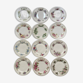 Set of 12 royal albert plates "month of the year"