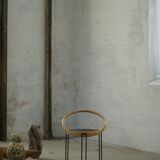 Set of 4 sculptural dining chairs "Oblado" by Børge Lindau, modern Scandinavian, 1980.