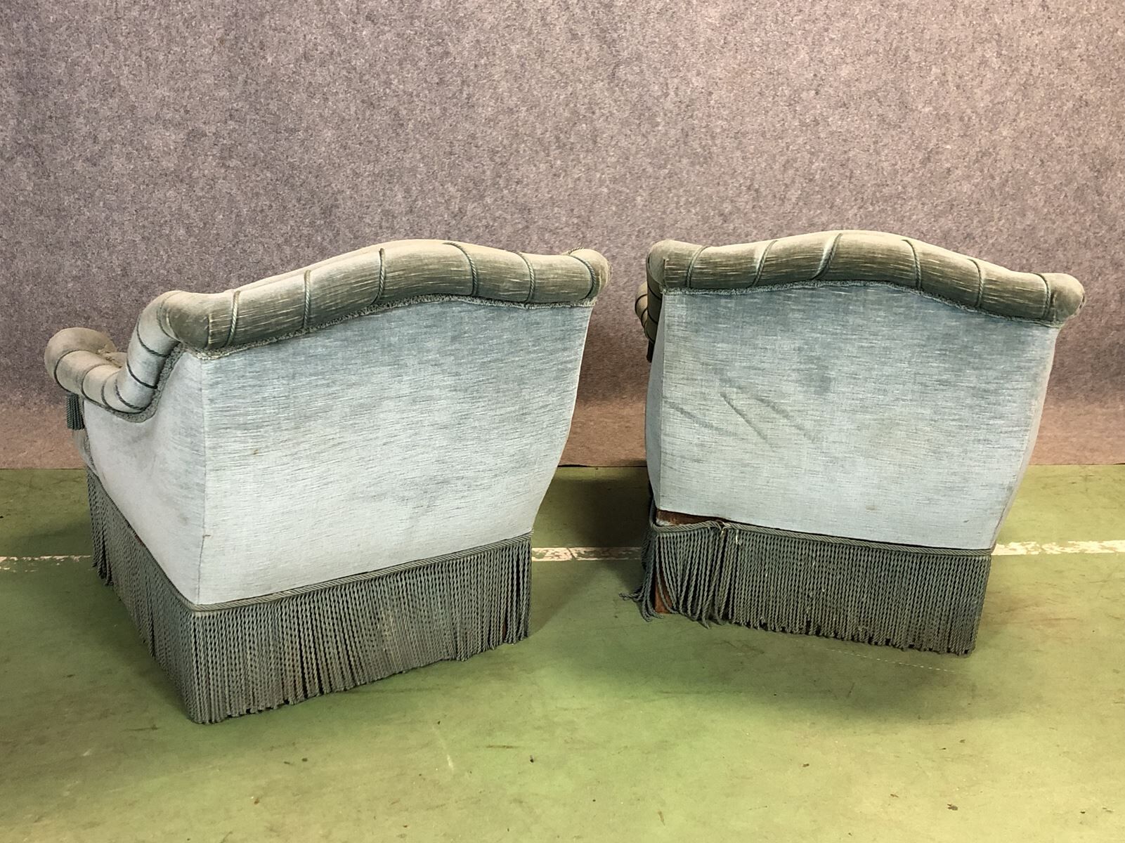 Pair of armchairs Toad of the 1930s