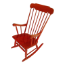 Rocking chair red wood 60