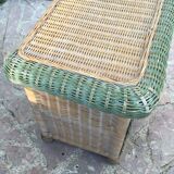 Rattan bedside table